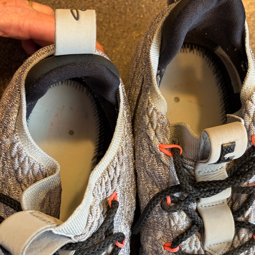 Nike Gray quilted Sneakers with Red Accents - Picture 9 of 11